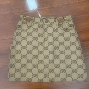 GG Skirt Jumbo GG Logo Monogram Horsebit Mini Skirt NWT READ DESCRIPTION!!!